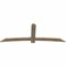Ekena Millwork Bellingham Rough Sawn Timber Gable Bracket, Douglas Fir, 96"W x 36"H x 2"D x 6"F, 9/12 Pitch GBW096X36X0206BEL00RDF - alternate 2